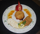 Almond-Encrusted Baked Brie Platter at Bogey's bar and restaurant at the hotel defuniak springs fl